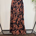 Free People The Perfect Sundress Dark Combo Floral Midi Dress Linen Blend Small Photo 5