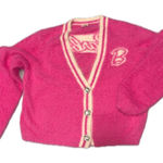 Barbie Core Fussy. Pink Cardigan Sweater size s Photo 0