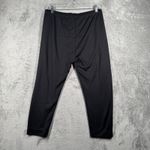 LL Bean Pants Womens‎ Black Pull On Crop Medium Casual Comfort Layering Neutral Photo 2