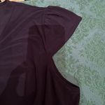 CF collection NWT cap sleeve V neck ruffly flowy hem Black Size 3X Photo 6