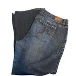 Maurice's High Rise Flare Jeans Medium Wash Denim No Size Tag 2 Button Waist Photo 2