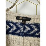 Frye Tan and Blue Knit Long Duster Cardigan - Size - Medium Photo 3