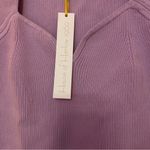 House of Harlow 1960 Lavender Purple Ribbed Knit Short Sleeve Top Photo 3