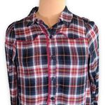 Wild Fable Red Black White Plaid Button-Down Long Sleeve Western Shirt Medium Photo 0