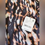 Free People NWT  Right On Run Printed Long Sleeve Layer in Tortosie Shell Photo 6