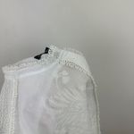 J.Crew  Embroidered Lace Trim Button Up Shirt Cotton Voile White US 10 NWT Photo 12