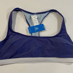 Cupshe  Blue Sports Bra Swim Top Women’s Large – Racerback Bikini Top NWT Photo 0