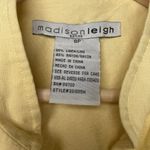 Madison Leigh Madison Leigh Women's Butter Yellow Linen Blend Blazer Size 8 P Party Office Photo 2