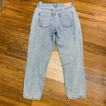 ZARA  Women Light Wash Distressed High Rise Straight Leg Jeans Size 10 Casual Photo 3