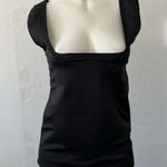 Weatherproof Neoprene fitted neon black square top sleeveless tank top size small Photo 5