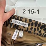 Good American  Jeans Womens‎ 0/24 Tan Cheetah Denim Good Waist High Rise Skinny Photo 3