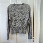 Vince . 100% wool grey striped long sleeve sweater women's medium Photo 2