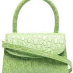 By FAR Mini Pistachio Circular Croco Embossed Leather Green Photo 0