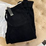 NWT Monrow Supersoft Sweater Knit Color block sweat pant Black Size M Photo 6