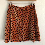 Madewell Velvet Circle Mini Skirt in Leopard Dot. Size 00 Photo 4