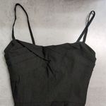 Stop Staring Black Sleeveless Bodycon Midi Dress Spaghetti Straps Size Small Photo 3