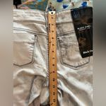 Black Orchid  28 Black Jewel Skinny Leg Distressed Denim Jeans Gray Tie-Dye Photo 9