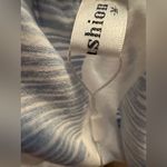 Angashion Blue and White Strappy Romper Medium NWT Photo 5