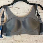 Brooks Dare Scoopback Run Sports Bra Adjustable Asphalt Gray Size 32 C/D Photo 3