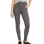 Athleta  Black Gray Herringbone Metro Legging Skinny Stretch Pants size M Pockets Photo 1