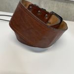 Vintage Comme Des‎ Faus Brown Leather Belt Photo 1