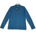 L.L.Bean Quilted Full Zip Sweatshirt Women M Teal Cozy Outdoor Everyday Travel Photo 2