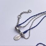 American Eagle Layered Long rhinestones Star necklace blue silver dainty blue Photo 3