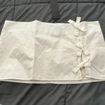 LIONESS White Bow Mini Skirt Photo 0