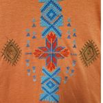 Angie  Embroidered Tunic Top Boho Hippie Summer Beachy Vacation Festival Size S‎ Photo 3