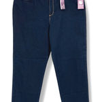 Gloria Vanderbilt  Amanda Jean Taper Fit Classic Rise Dark Wash Size 18 Short NWT Photo 0