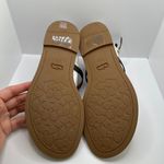 Coach NIB  Shoulder Lydia Sandals Black Leather Size 6.5B Photo 3