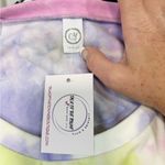 Pastel Smash Tie Dye Sweatshirt Round Neck Puff Long Sleeve Oversized Soft Cozy Pink Size M Photo 5