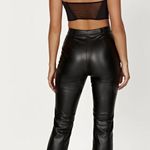 Meshki Black Faux Leather Pants Photo 1