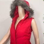 Gap Retro Red Puffer Vest Hood Photo 8