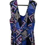 Lane Bryant Ladies Purple Multi-Color Belted Knee Length Stylish Dress SZ 24/26 Photo 2