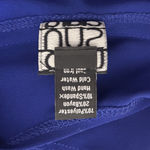 Clara Sun Woo Indigo Blue Cut Out Collarbone 3/4 Sleeve Rounded Hem Tunic XS Photo 6