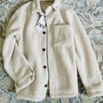 ZARA NWT  Teddy Shirt Jacket S/M Photo 0