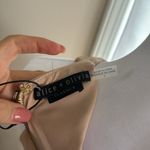 Alice + Olivia Leandra Vegan Leather Minidress, SZ 2, Almond color, BN,$395 Photo 10