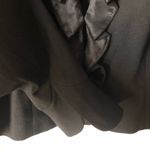 Talbots black blazer With Front Ruffles size 12 shell 100% wool Trim 100% silk Photo 3