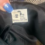 Vintage Herman Kay Wool Herringbone Car Sz 16 Coat Black Photo 6