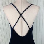 Onyx Nite Vintage 90s Y2K Velvet Maxi Slip Dress Size 12 Navy Blue Whimsigoth Photo 4