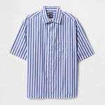 Gap Blue and White Big Shirt Organic Cotton Oversized Poplin Shirt Photo 0