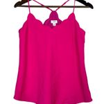 J.Crew Sleeveless Scalloped Neck and Back Cami Adjustable Straps Top 0 Pink Photo 0