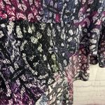 Hunter Bell  Blouse ladies Small colorful asymmetric silk hi/lo artsy Photo 7