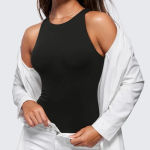 CRZ Yoga NWT  Butterluxe Sleeveless Bodysuit High Neck Black size XXS Photo 0