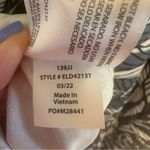 Eddie Bauer  Womens Harmony Athletic Dress Blue/Gray White Tropical Leaf Print L Photo 7