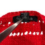 August Silk  Red See Through Lightweight Sweater‎ Women’s Size Medium Photo 6