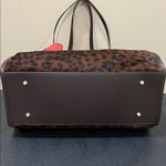 Divina Firenze | Chocolate Brown Cheetah Print Tote Bag Photo 4