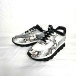 Jessica Rich Transparent Sneaker Size 9 (39) Gold Snake NIB Black Photo 1