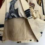 Mondi Wrap Skirt Size 38 Majestic Collection Elephant Print RARE Vintage Tan Photo 5